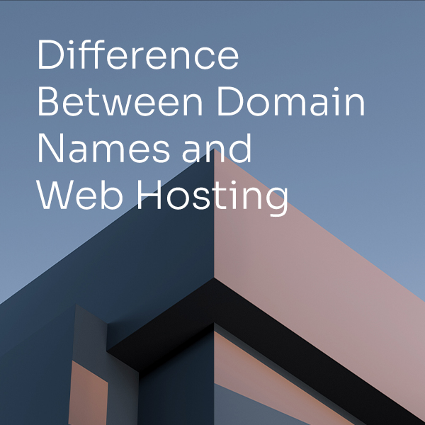 Difference between domain names and web hosting